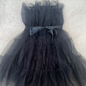 Strapless Puff Tube Dress